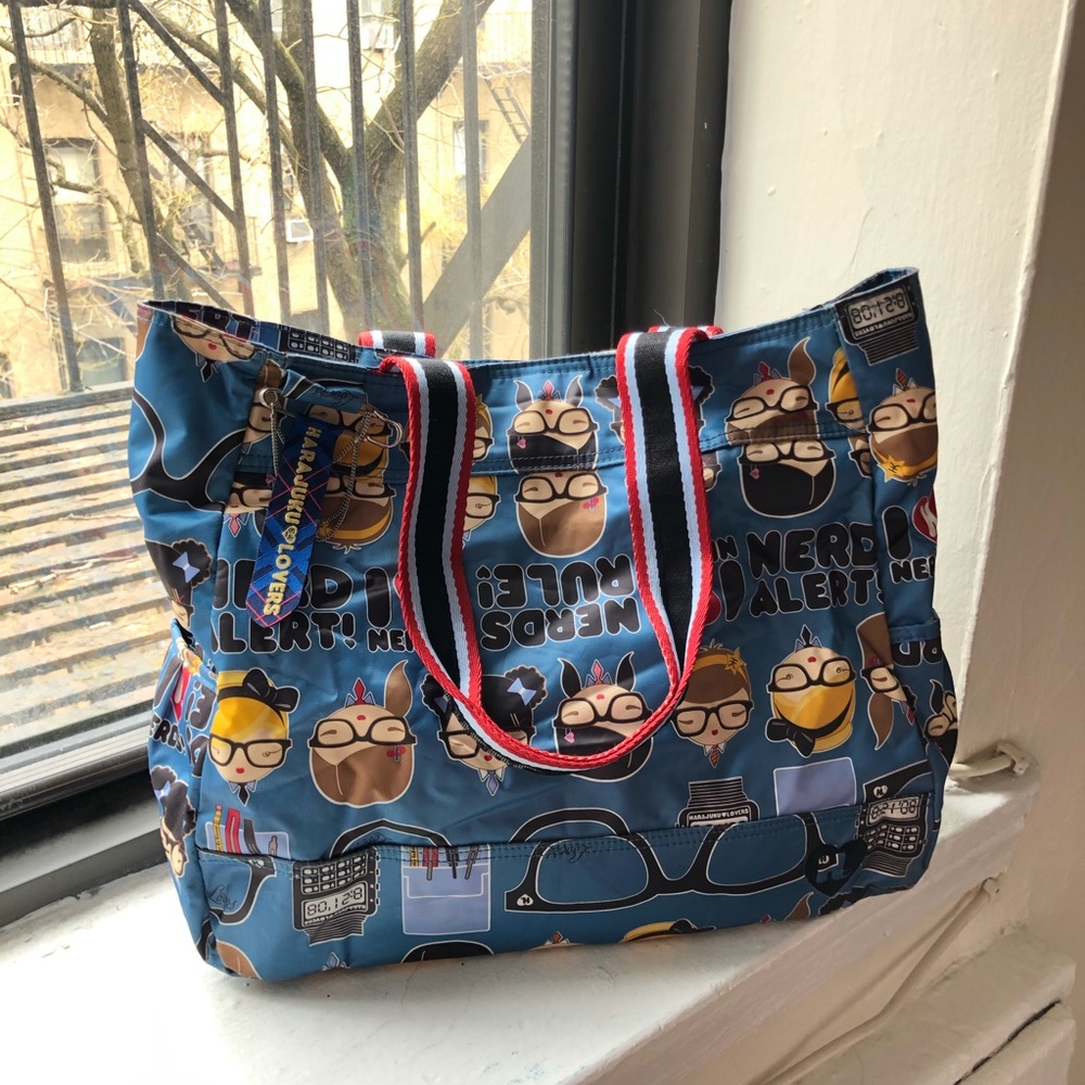 Harajuku Lovers “Nerds Rule” Large Tote Bag